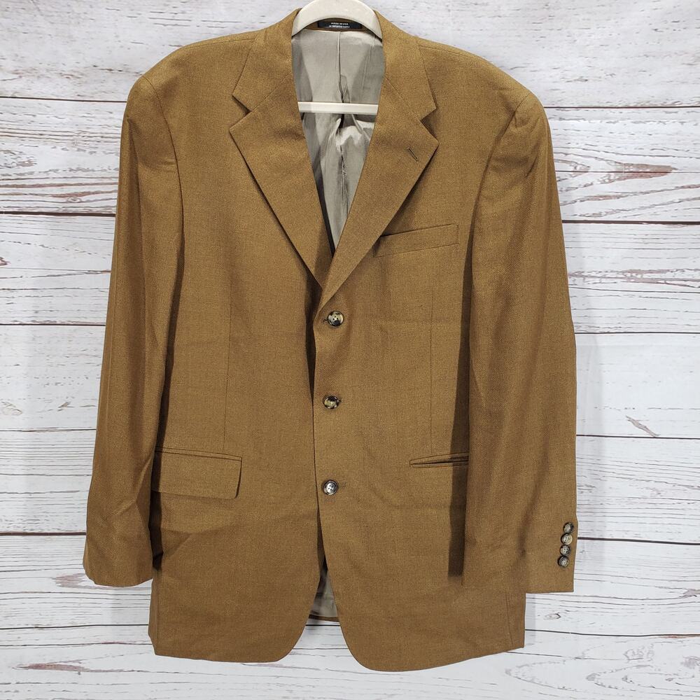 Austin Reed Men's Tan Green 3Buttons Sports Blazer Jacket Size 42R